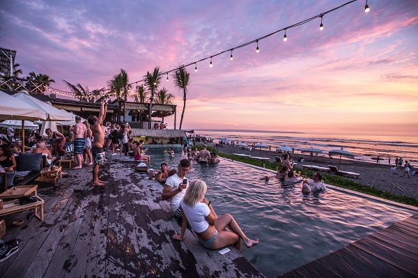 top places to travel with friends Bali Indonesia beach sunset